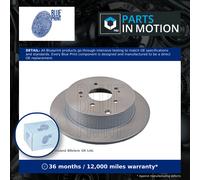 2x Brake Discs Pair Solid fits MITSUBISHI GRANDIS NA8W 2.0D Rear 05 to 10 BSY