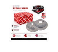 2x Brake disc Rear Axle solid 108429 FEBI BILSTEIN for HONDA CR-V III CR-V Mk II