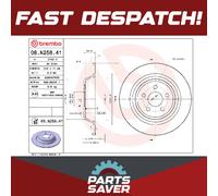 2x Brake Discs Pair Solid Rear 316mm 08.N258.41 Brembo Set 2019881 5310798 New
