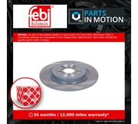 2x Brake Discs Pair Solid Rear 316mm 192877 Febi Set 2476855 2541225 Quality New