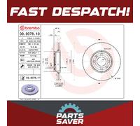 2x Brake Discs Pair Vented 260mm 09.9078.11 Brembo Set 7701207795 4020600Q1M New
