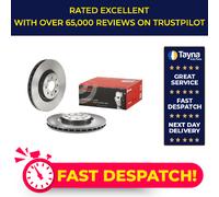 2x Brake Discs Pair Vented fits ABARTH PUNTO 199.AXX1B 1.4 Front 2009 on 305mm