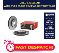 2x Brake Discs Pair Vented fits AUDI A3 Front 2003 on 288mm Set Brembo Quality