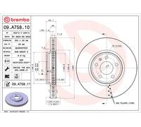 2x Brake Discs Pair Vented fits AUDI A4 Allroad B8 2.0 Front 09 to 11 320mm Set