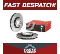 2x Brake Discs Pair Vented fits AUDI A4 B7 2.0 Front 04 to 09 320mm Set Brembo