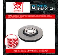 2x Brake Discs Pair Vented fits AUDI A4 B7 2.0 Front 04 to 09 320mm Set Febi New