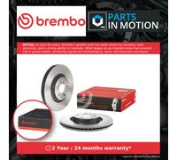 2x Brake Discs Pair Vented fits AUDI A5 2.7D Front 07 to 12 345mm Set Brembo New