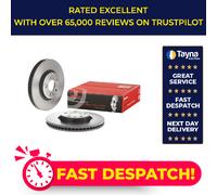 2x Brake Discs Pair Vented fits AUDI A5 2.7D Front 11 to 12 320mm Set Brembo New