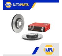 2x Brake Discs Pair Vented fits AUDI A5 3.0D Front 2007 on 314mm Set Brembo New