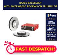 2x Brake Discs Pair Vented fits AUDI A5 3.0D Front 2016 on 318mm Set Brembo New