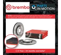2x Brake Discs Pair Vented fits AUDI A5 Rear 2007 on 330mm Set Brembo 4H0615601D