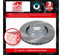 2x Brake Discs Pair Vented Front 347mm 26659 Febi Set 4F0615301F 4F0615301G New
