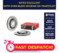 2x Brake Discs Pair Vented fits AUDI A6 Allroad C7 3.0D Rear 12 to 18 356mm Set