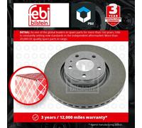 Febi Bilstein 26648 Brake Disc Pair Fits Audi A8 4.2 FSI quattro 6.0 W12 quattro