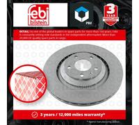 2x Brake Discs Pair Vented fits AUDI A6 C6 3.2 Rear 09 to 11 CALA 330mm Set Febi