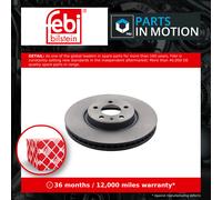 Febi Bilstein Brake Discs 44022 - Vented Front 319.8mm - 2 pcs Set (8R0615301/8R0615301C)