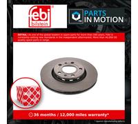 2x Brake disc Rear Axle internally vented 43921 FEBI BILSTEIN for VW AUDI