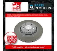 Febi Bilstein 26648 Brake Disc Pair Fits Audi A8 4.2 FSI quattro 6.0 W12 quattro