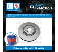 2x Brake Discs Pair Vented fits AUDI A8 D4 3.0D Front 10 to 18 356mm Set QH New