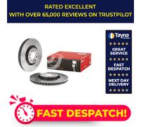 2x Brake Discs Pair Vented fits AUDI ALLROAD C5 2.5D Front 00 to 05 320mm Set