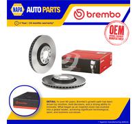 2x Brake Discs Pair Vented fits AUDI ALLROAD C5 2.7 Front 00 to 05 320mm Set New