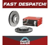 2x Brake Discs Pair Vented fits AUDI Q2 GA Front 2016 on 288mm Set Brembo New