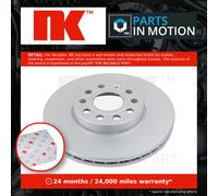 2x Brake Discs Pair Vented fits VW GOLF Front 2003 on 288mm Set NK 1K0615301K