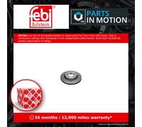 2x Brake Discs Pair Vented fits AUDI 200 C3 2.2 Front 83 to 91 280mm Set Febi