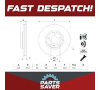 Bosch Brake Disc Single Bd2650 0986479E49