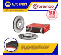 2x Brake Discs Pair Vented fits AUDI S7 4G, 4KA 4.0 3.0D 2012 on 330mm Set New