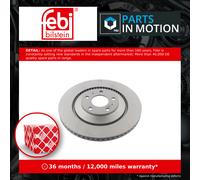 2x Brake Discs Pair Vented fits VW PHAETON 3D 6.0 Rear 02 to 16 335mm Set Febi