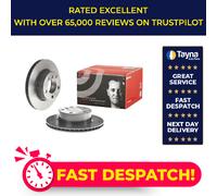 2x Brake Discs Pair Vented fits BMW 114D F20, F21 1.6D Front 12 to 19 N47D16A