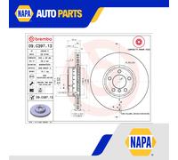2x Brake Discs Pair Vented fits BMW 116 F20, F21 Front 1.5 1.6 2011 on 340mm Set