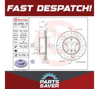 Brake discs BMW 1 (E81) 116 i 09.9750.1X
