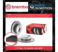 2x Brake Discs Pair Vented fits BMW 120 E87 2.0 Front 04 to 07 292mm Set Brembo