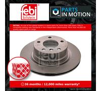 febi bilstein 43867 Brake Disc Set (2 Brake Disc) rear, internally ventilated, No. of Holes 5