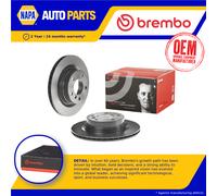 2x Brake Discs Pair Vented fits BMW 220D F22, F23 2.0D Rear 12 to 20 300mm Set
