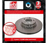 febi bilstein 43956 Brake Disc Set (2 Brake Disc) front, internally ventilated, No. of Holes 5