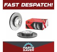 2x Brake Discs Pair Vented fits BMW 316 E46 1.9 Front 98 to 02 286mm Set Brembo