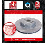 2x Brake Discs Pair Vented fits BMW M140 F20, F21 3.0 Rear 2015 on B58B30A 345mm