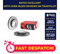 2x Brake Discs Pair Vented fits BMW 318 TD E46 2.0D Front 03 to 05 286mm Set New