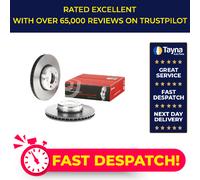 2x Brake Discs Pair Vented fits BMW 318D 2.0D Front 2012 on 340mm Set Brembo New