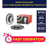 2x Brake Discs Pair Vented fits BMW 318D E90, E91 2.0D Front 05 to 11 300mm Set