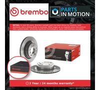 2x Brake Discs Pair Vented fits BMW 318D F30, F31 2.0D Rear 12 to 18 300mm Set