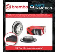 2x Brake Discs Pair Vented fits BMW 320 2.0 Rear 05 to 13 300mm Set Brembo New
