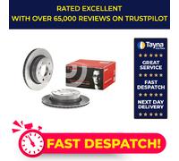 2x Brake Discs Pair Vented fits BMW 320 E46 2.0 Rear 98 to 01 276mm Set Brembo