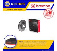2x Brake Discs Pair Vented fits BMW 320D 2.0D Front 2004 on 312mm Set Brembo New