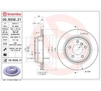 2x Brake Discs Pair Vented fits BMW 320D 2.0D Rear 04 to 13 300mm Set Brembo New