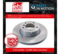 febi bilstein 24468 Brake Disc Set (2 Brake Disc) front, internally ventilated, No. of Holes 5