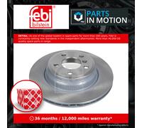 febi bilstein 43907 Brake Disc Set (2 Brake Disc) rear, internally ventilated, No. of Holes 5